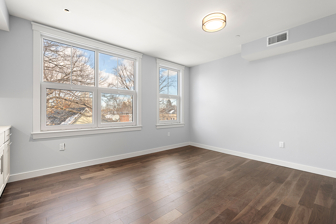 living room - Sunny Brookline modern studio + den for 8/1 - NO FEE! Apartments