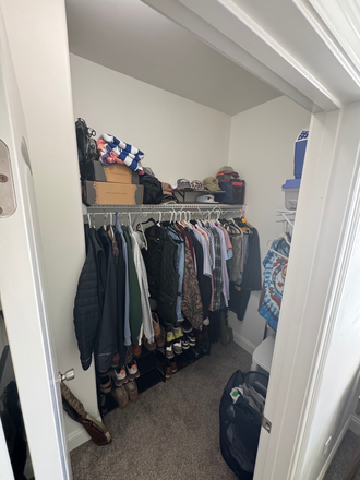 bedroom closet - Roommate Dream: 4BR/4.5BA Condo Just 6 Minutes from Campus