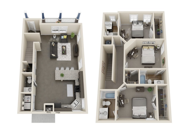 Floor plan - Cottages on Port Republic Townhome