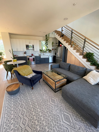 living room and kitchen - One bedroom available in beautiful condo in Fort Hill, Boston