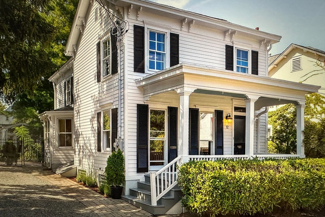 House view from street - Furnished room in shared home for female-Chestnut St-Princeton