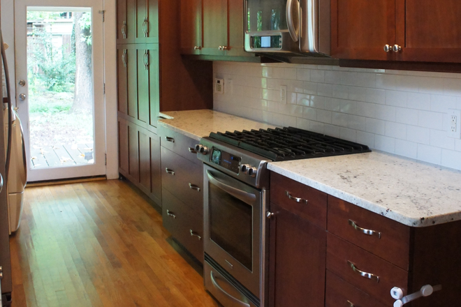 Kitchen wall #1 - Candler Park - Charming 3 bedroom/ 2 bath + office Triplex
