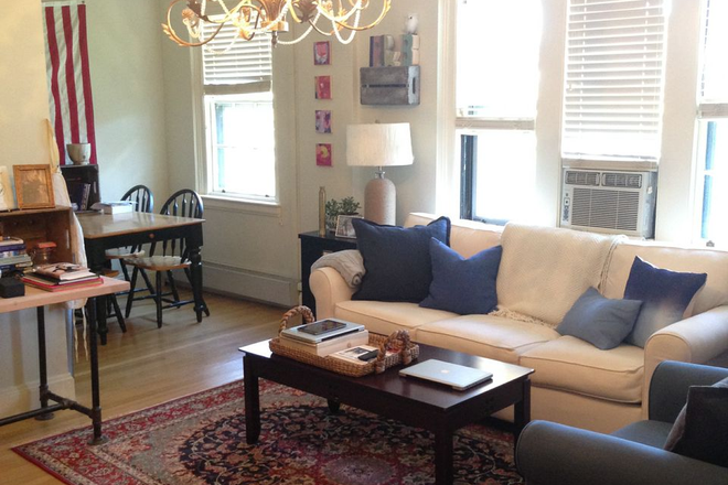 Living Room - ***BEST LOCATION - Sunny and Bright Condo in Harvard Square - NO FEES!