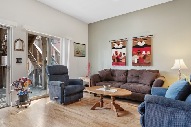 Living Room - 2 Rooms for rent each w/ their own bath in 3 bedroom apt. Just steps to campus restaurants & sho