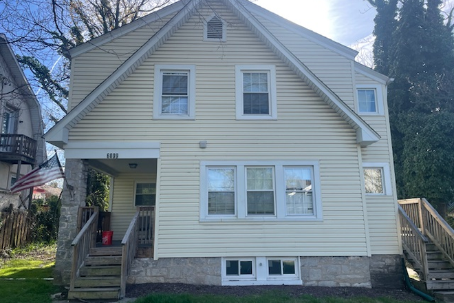 Front view - Two 3 bedroom, 1 bath apartments, recent full renovation, patio, private backyard, parking.