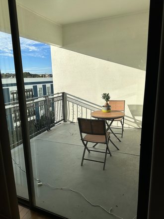 Patio - ($1000 rent+est) 1 bedroom available in 2 bedroom fully furnished apartment Lofts at Lakeview