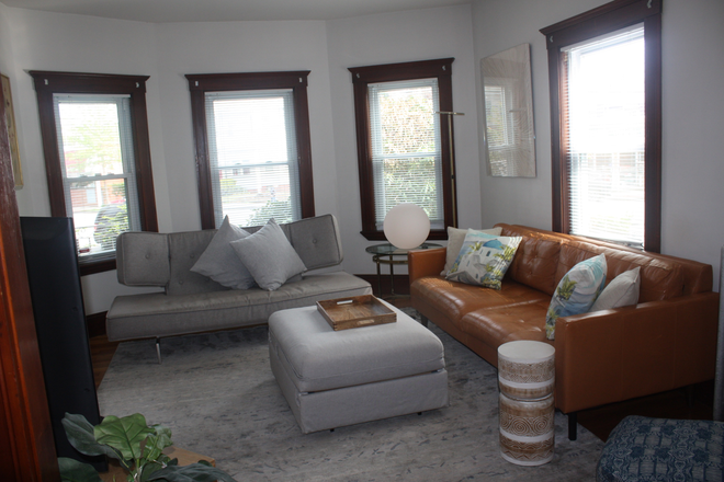 Living Room - Spacious 1650ft apartment on Watertown/Cambridge line, 1.8 miles from Harvard Sq