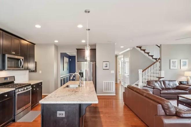 Kitchen and living room - Poplar Run House