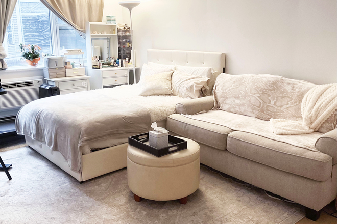 Bedroom area - Upscale Studio at MIT/Harvard Campus (Furnished) Condo
