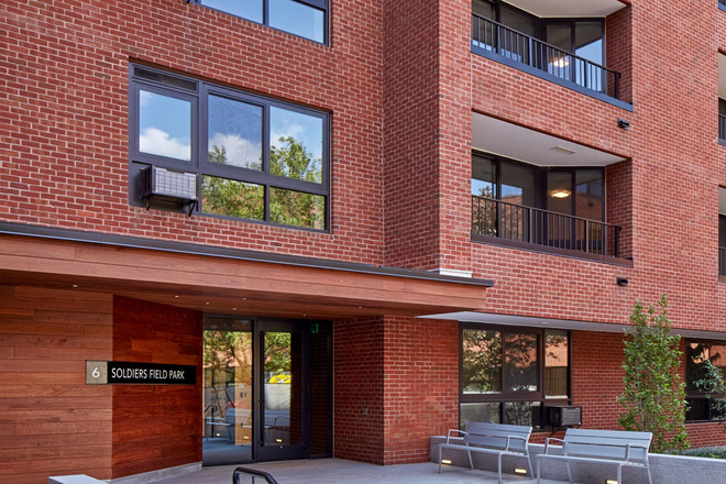 Building Entrance - 6 Soldiers Field Park Studio Sublet (HUH) July 17- Aug 22