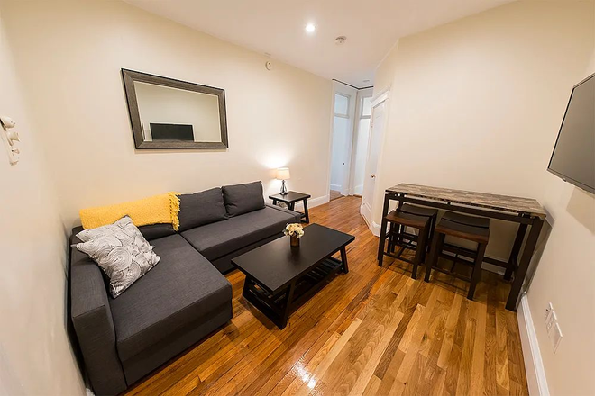 Living Room - Amazing Apartment in Fenway near Backbay Fens, Has basketball court and football stadium nearby