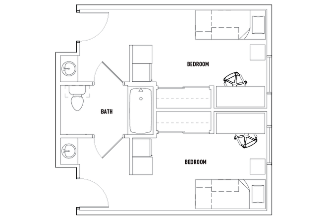 full unit - 2 bed/1 bath - Private bedroom with shared bathroom - Relet