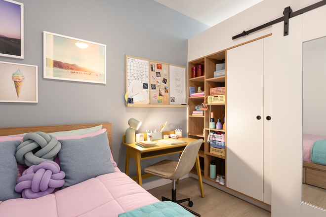 Bedroom - The Hub College Park - 4x2 Apartment - Spring 2026 Sublease