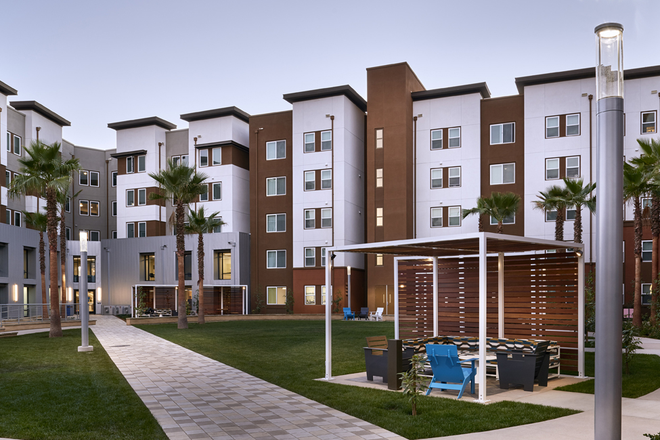 Outside - Plaza Verde II 2 Bed 2 Bath E Shared 2025 Fall Apartments