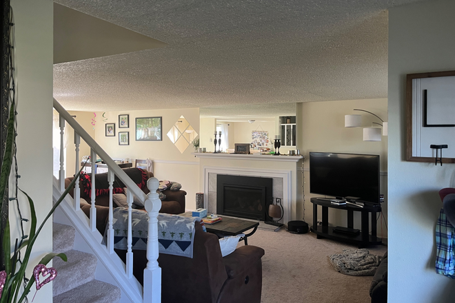 view from the from foyer - Large, Quiet House with yard in Friendly Neighborhood