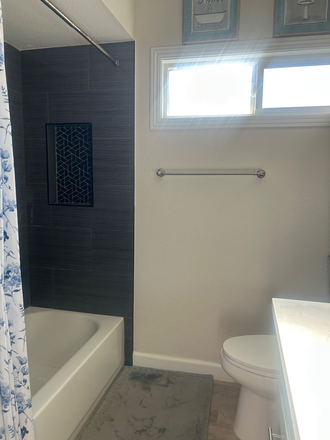 Bathroom with Bathtub - 2 Stories House, Beautiful, Clean, Quiet, 0.7 mile to Chapman University and Downtown