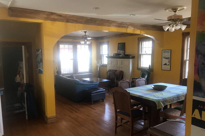 Living room and kitchen area - Our awesome home!