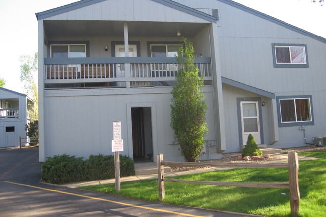 Front of the building. Unit on 2nd level - Quiet Townhome Across from East CU Campus-Great for Graduate Students or Professionals
