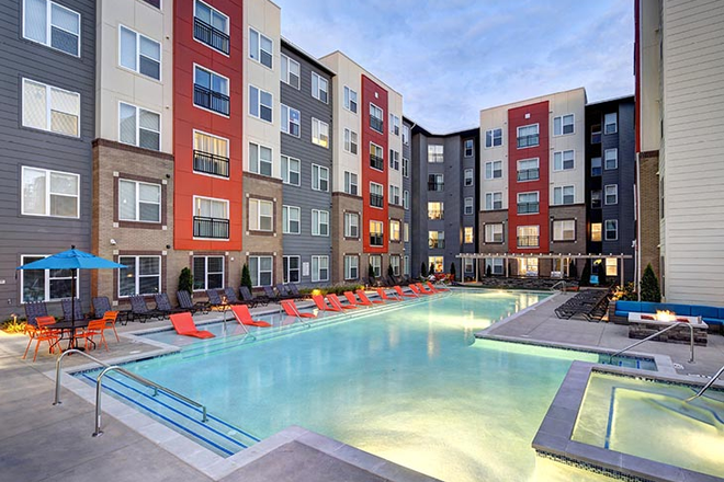 Your future back window view! - UCenter Clemson Apartments