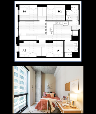Bedroom, exterior view - Oliv Tucson Apartments