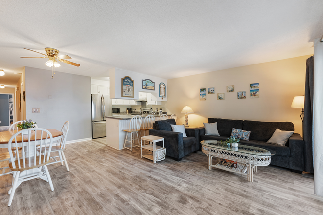 Living Room - Ocean View Carolina Beadch Condo | 2 Bedroom 2 Bath