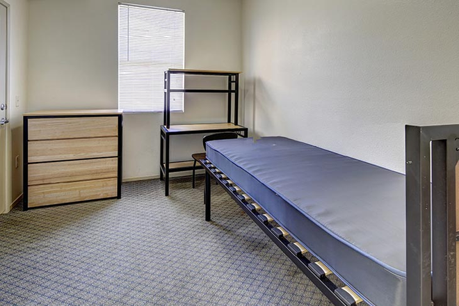 Bedroom view, comes furnished and has a street view. - VDCN Summer Sublease (June 13th- August 30th)