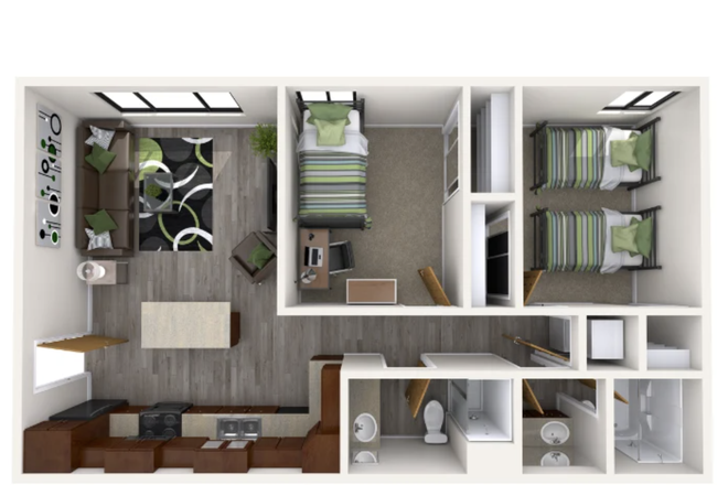 Picture of the general apartment setup - Cedar Village Apartments Summer Sublet