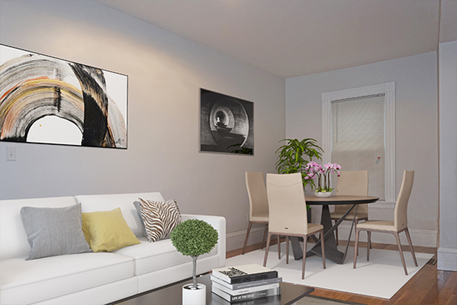 Living Room - Updated 3-Bed in Central Cambridge | In-Unit Laundry Apartments