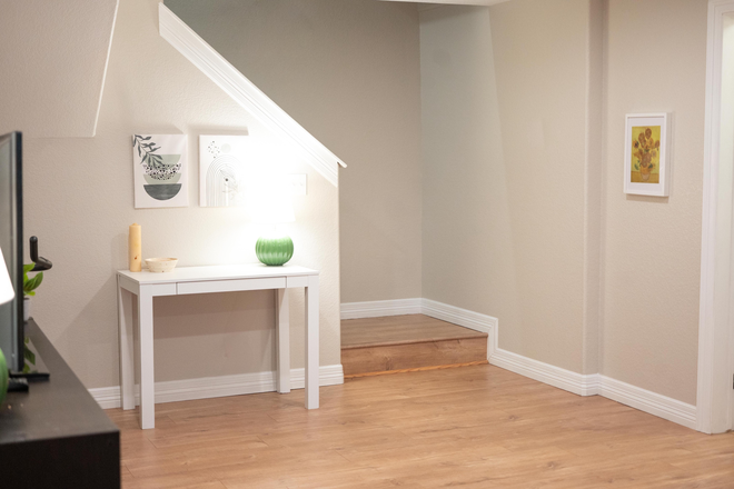 Entryway - Furnished bright and colorful full basement apartment