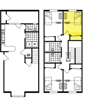 Highlighted room is the bedroom - Crestview Riverbend