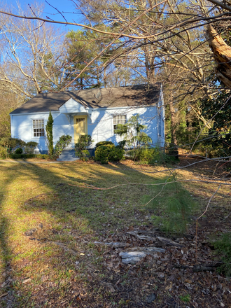 Front of home ...double driveway to the left - Near East Perimeter charming single family home close to Decatur, Emory, MARTA, off street parking