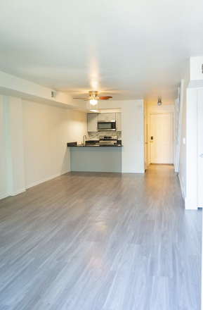 Kitchen and living room - Varsity Townhomes