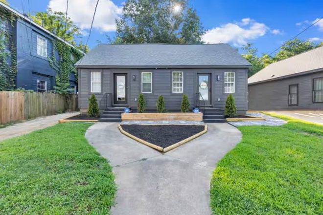 Front of duplex (Unit is to the right on picture, driveway is not accessible for this unit but street parking is - Kayla's Hideaway (Fully Furnished with washer & dryer in unit w/ free street parking) Duplex