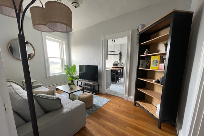 Living Room - Large Sunny Renov Condo incl heat, BedRm, Office/Guest, LivRm, Eat-In Kitchen, walk to Kendall/Inman