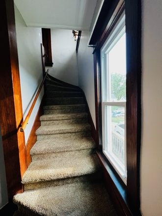 stairs going to second floor - 4 BED 2 BATH HOUSE. DOUBLE LOT