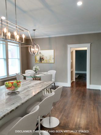 Kitchen - Breakfast area - Disclaimer - This picture has been virtually staged. - Midtown 3BR/2BA – Bright, Spacious, Great Location! Med Students Graduating, Vacating Soon!