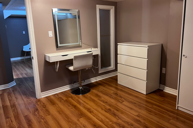 Bedroom - 1 Fully Furnished Basement Apartment, with private washroom and kitchen