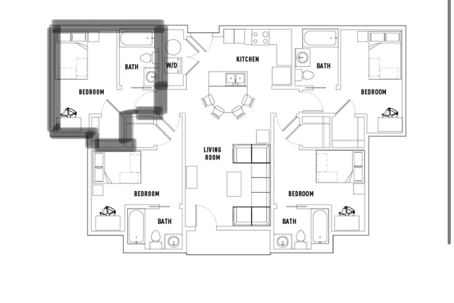Layout Plan - Plaza on University Apartments