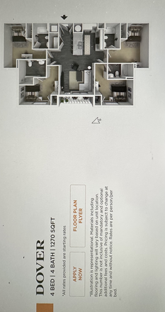 Dover Floor Plan - In Color - The Standard Charlottesville