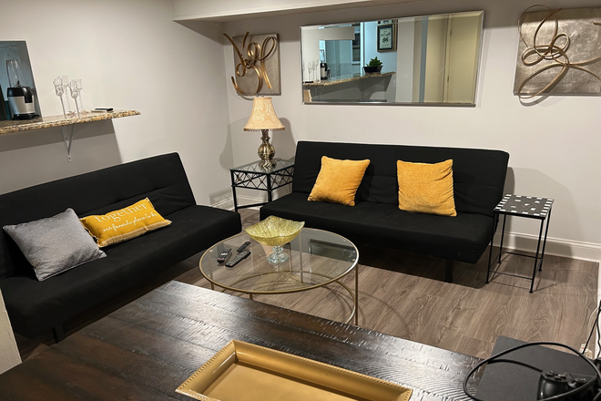Living Room - Cozy Comfort Basement Apartment, 9th St. NW Close to HU Campus