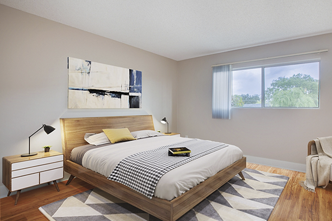 Bedroom - Spacious 1BR + Study Near ArtCenter – Ideal for Two Students. Pool and Gym. Apartments