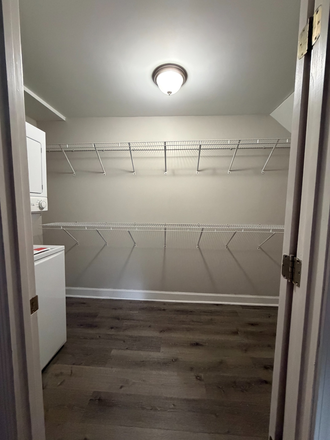 walk-in closet with washer dryer - In-Unit W/D! Chic 1 BR / 1 BA Apt Only 1 Mile to Emory Decatur