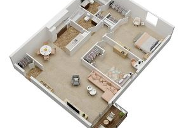 2 bed 2 bath - The Villas Apartments