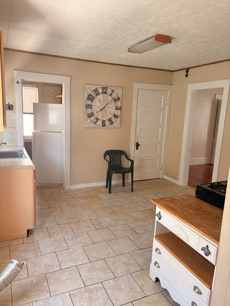 Kitchen with Laundry hook up - Bowdoin Street Apartment