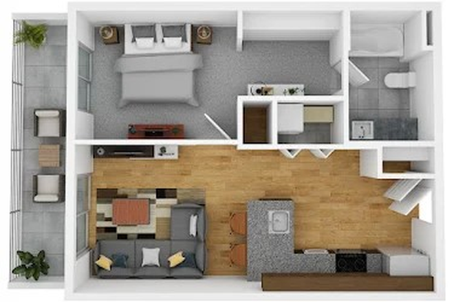 Floorplan - NCOA Lofts deluxe apartment