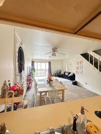 Living Room - SPRING 2026 SUBLEASE AT THE CAMPUS TOWNHOUSES (RENT NEGOTIABLE)