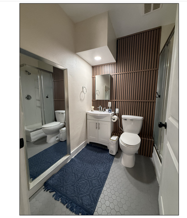 Bathroom - Fully remodeled, furnished with 2 rooms & 1 bath! Close to 10 Fwy in the beautiful city of Apartments