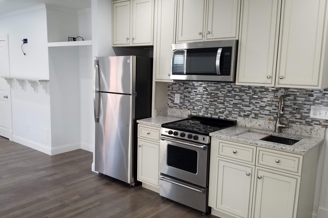 Kitchen - Harvard Square Renovated Apartment. Stainless Steel. Quartz.