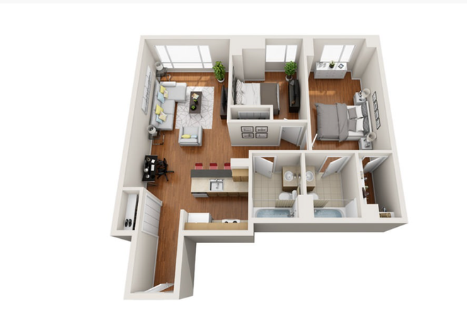 floor plan - Peninsula Apartments