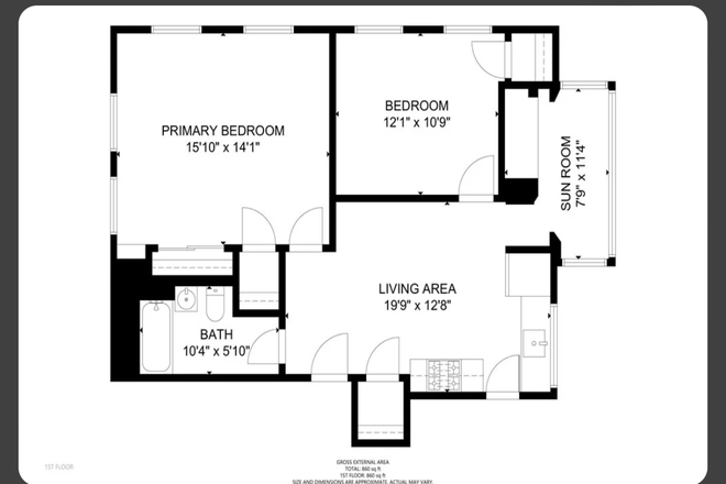 floor plan - Apartment, 5 minute walk to RSF 10 minute walk to Dwinelle